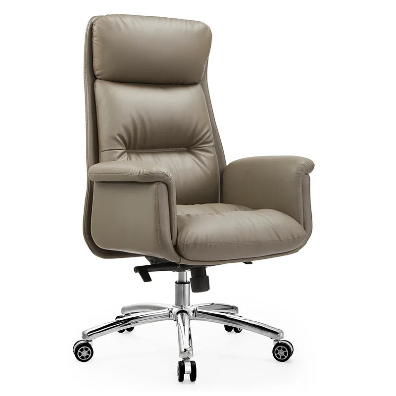 Modern Synthetic Leather Lift Chair with Headrest High Back Executive Office Chair Adjustable Height
