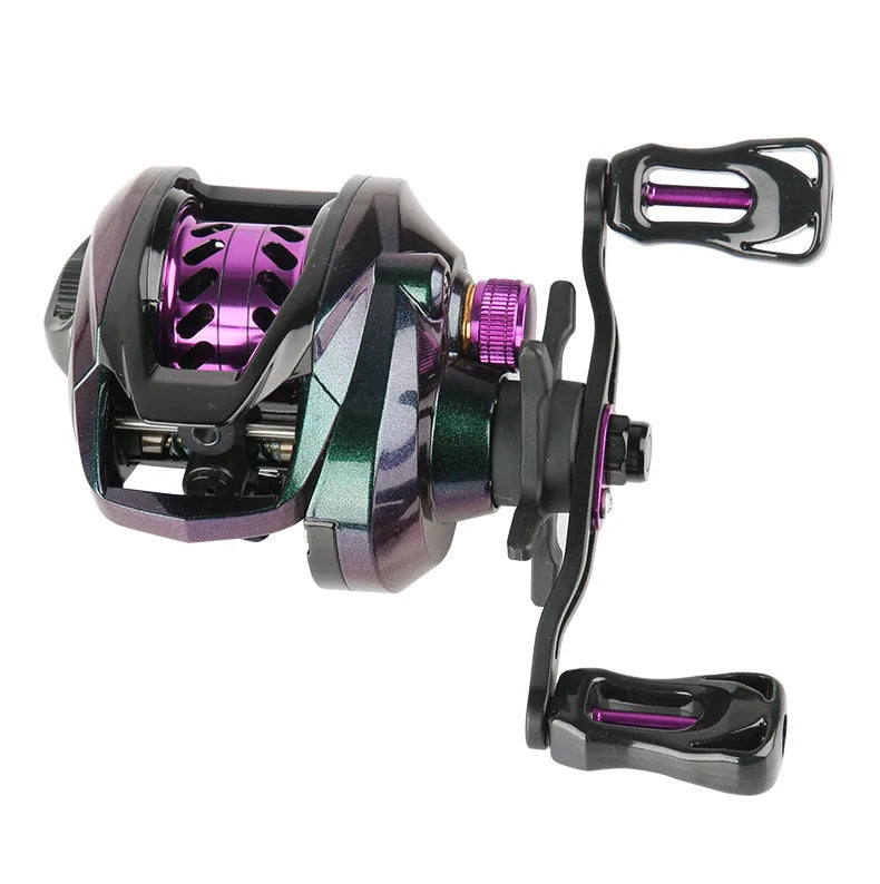 WEIHE 7.1:1 Gear Ratio High Speed Saltwater Water Drop Wheel Weihai Baitcast Reels All Metal Fishing Reel