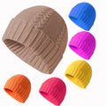 Custom Made Oversized Slouchy Beanie Hat Fall Winter Fashionable Solid Flat Knitted Ski Skull Cap Travel Keeping Custom Common