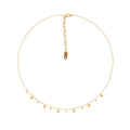 Chris April Trendy 316L Stainless Steel PVD 18K Gold Plated Geometry Tiny Charm Necklace for Women