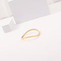 Fenny 18K Gold Plated Wholesale No Fade Minimalist Irregular Creative Curved Stainless Steel Finger Bracelet Trend for Women