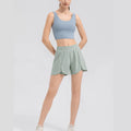 Women's Yoga Shorts Loose Breathable Quick Dry High Waist Running Fitness Sports Shorts