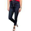 Women's Slim-fit Jeans High-waisted High-bounce Black Breasted Small-foot Bales Luxury Straight Jeans for Women
