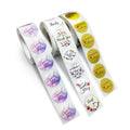 Hot Selling 1.5 Inches 38mm 500pcs Packaging Label Thank You Sticker for Small Business