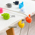 Silicon Usb Holder 10pcs/bag Cable Organizer Clip Wire Clip Management Cord Organizer Thumb Hooks Wire Organizer Cute Small Hand
