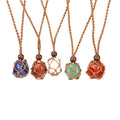 Wholesale Handmade Natural Stone Necklace Fashion Jewelry Healing Crystal Reiki Energy Pendant Necklace for Women Girls