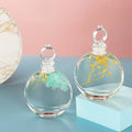 100ml Oblate Transparent Diffuser Glassware With Lid DIY Floating Packaging Bottles