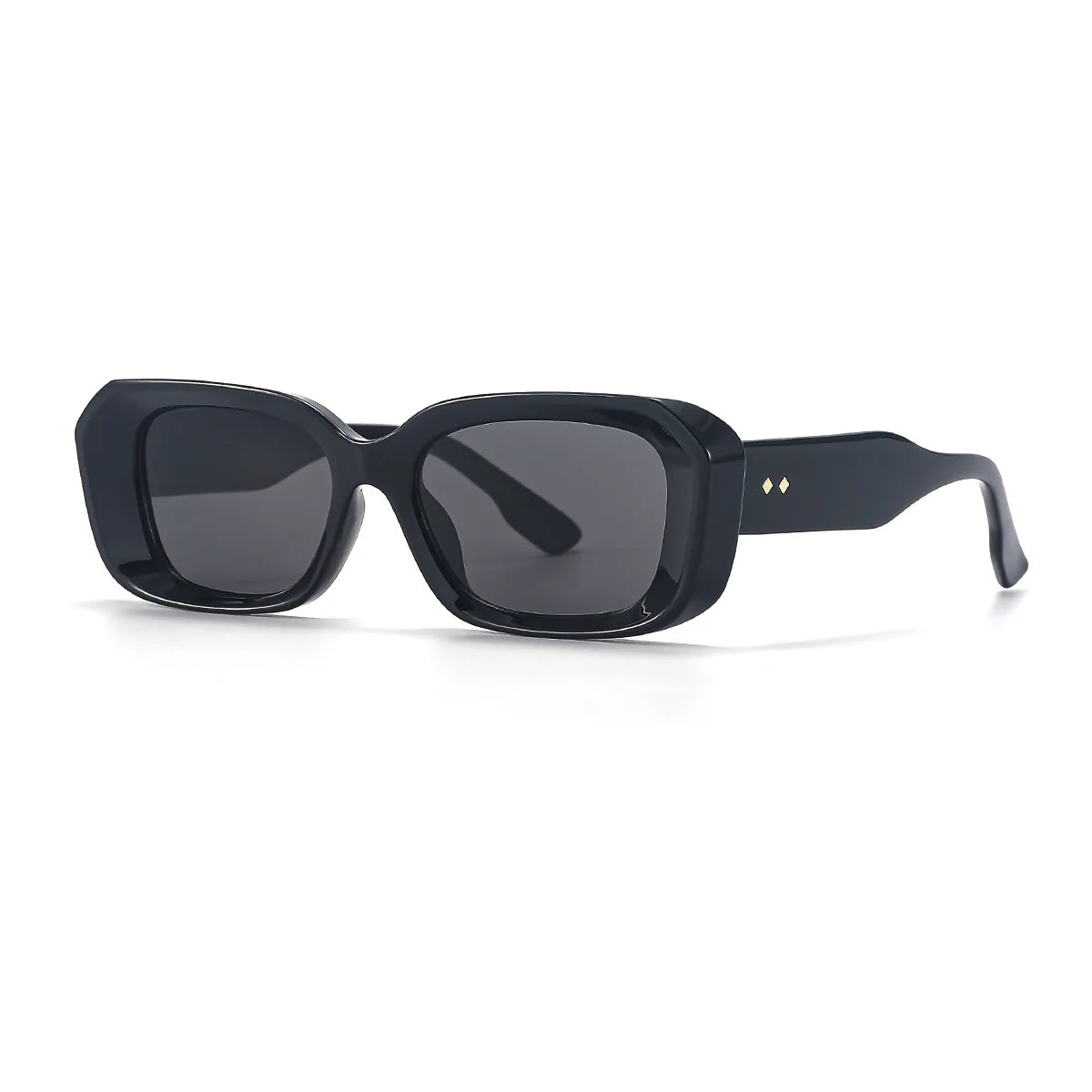 Newest Square Rice Nail Sunglasses Rectangle Thick Plastic Frames Metal Hinge Concave Shape Unisex UV400 Shades With Your Logo