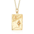 Hot Selling Products Gold Plated Cz Zircon Photo Frame Necklace Women