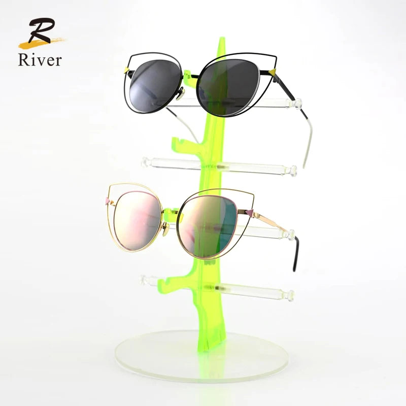 Double Tree  Counter  Optical Glass Eyewear   Eyeglass Display Acrylic  Sunglasses Display Rack Sunglasses Display Stand