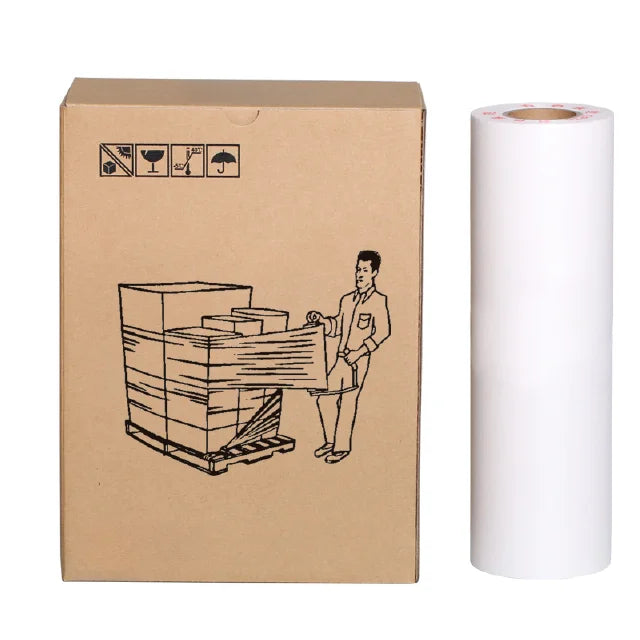 LLDPE Stretch Wrap Roll Film Water Soluble PE Packing Custom Logo Printing Factory Price 50cm*120m*18mic LLDPE 500mm Width Soft