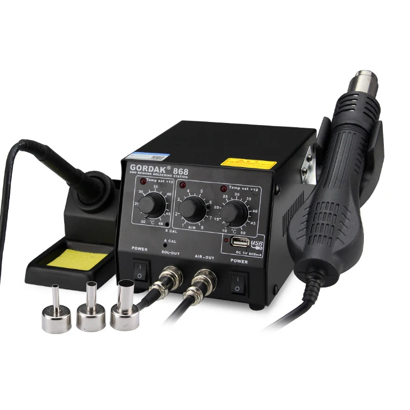 868 SMD Hot Air Soldering Station Constant Temperature Heat Gun Electricity Soldering Iron Desoldering Station