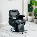 Wholesale Vintage Heavy-Duty Barber Chair with Hydraulic Pump Adjustable Seat and Height Synthetic Leather for Beauty Salons