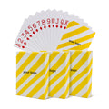 Custom Print Plying Card Plastic Pvc Poker Waterproof Black Playing Cards Set
