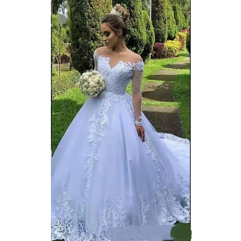 S0660H 2026New Drop Shipping Slim White Wedding Plus Size Heavy Industry Bridal Main Wedding Dress