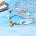 Handmade Boho Blue Beaded Starfish Bracelet for Women Summer Charm Woven Adjustable Friendship Beach Jewelry Cute for Girls