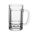 Wholesale 12 OZ Transparent Beer Glass Cup with Handle Promo Transparent Beer Mug