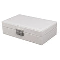 Portable Travel Jewelry Box Organizer with Key Small Custom Logo PU Leather Necklace Ring Earring Jewellery Storage Gift Case