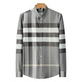 Pure Cotton Plaid Long Sleeved Shirt for Men Classic Casual Business Men's Shirt Wholesale of Customized 100% Cotton Shirts