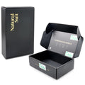 Wholesale Corrugated Cardboard Black Shipping Box Shiny Mailer Mailing Carton with Matt Lamination for Socks and Fur