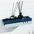 Toilet Rack Wall-Mounted Plastic Non-Perforated Storage Rack Rectangular Finishing Storage Rack for Toilet Vanity