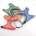 New Design Tang Grass Print Pattern Pet Dog Harness Six-piece Set Can Support Customized LOGO for Your Dog