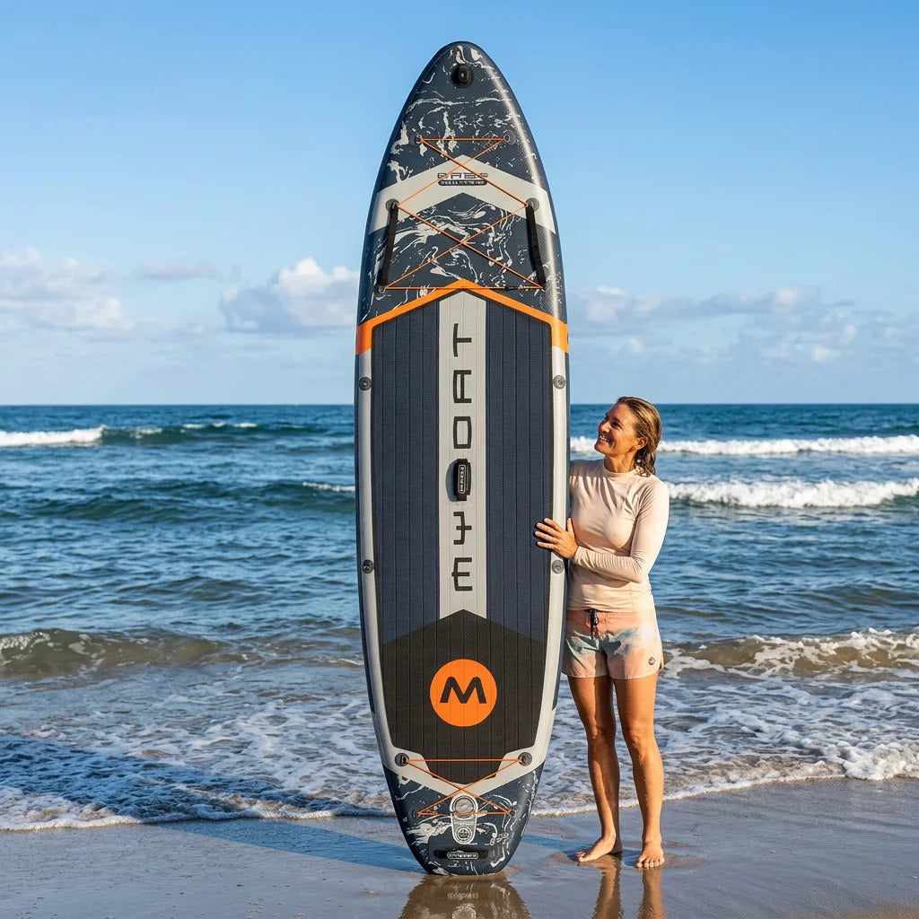 MYBOAT Inflatable Stand up Paddle Board 11'6''x35''x6'' Inflatable sup Drop Stitch Material Fishing Paddle Board with Seat