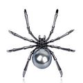 Black and White Spider Shape Brooch for Women and Men Recently Arrived Pin Unisex Gift
