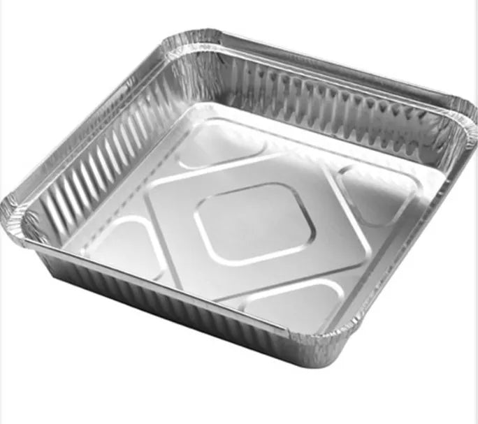 9 Inch square Foil Tray for Food Frozen Hot Food Catering and Stock Take Away MegaBDM