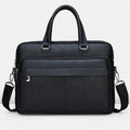 Custom Black Premium 16 Inch Messenger Stylish PU Waterproof Laptop Bag for Work Men
