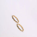 Fenny 18K Gold Plated Wholesale Permanent Dainty Black&Green Zirconia Pave Stainless Steel Finger Ring Trend for Women