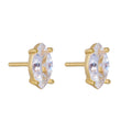 925 Sterling Silver Huggie Hoop Earrings for Women with Sparkling CZ Stones