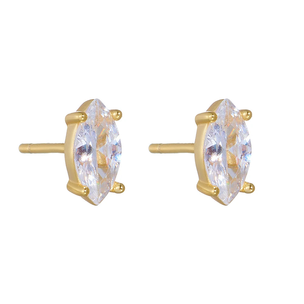 925 Sterling Silver Huggie Hoop Earrings for Women with Sparkling CZ Stones