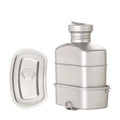 Outdoor Titanium Kettle Set 1100ml Sports Kettle and 750ml Titanium Lunch Box Camping Water Bottles Water Cooker