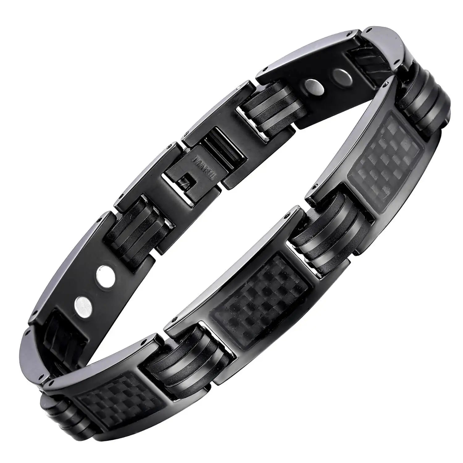 Hot Sales Adjustable  Magnetic Therapy  Relief the Pain Titanium  Bracelet  Men  Magnetic Bracelet