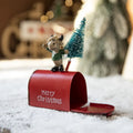 Christmas Santa Mail Box Iron Painting Decorative Pendant Holiday Decorations