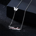 Inspire Jewelry Stainless Steel Customizable Name Necklace With Butterfly Link Chain Hot Selling Fashionable