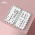 Professional Manicure Pedicure Kit 5pcs Hot Selling Nail Clippers Set with PU Leather Bag Steel Material for Finger Foot Usage