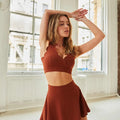 Cute Lady Crop Top for Women Breathable Nylon and Spandex Fitness Yoga Wear V-Shape Plus Size Crop Tops