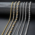 Stainless Steel Full-specification Netherchain Necklace Universal 18K Gold Rope Chain Factory Customized Direct Sales