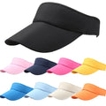 Men Women Sport Sun Visor Cap Headband Classic Adjustable Hat Cotton Sports Working Visor Hats Blank Visor Cricket Hats