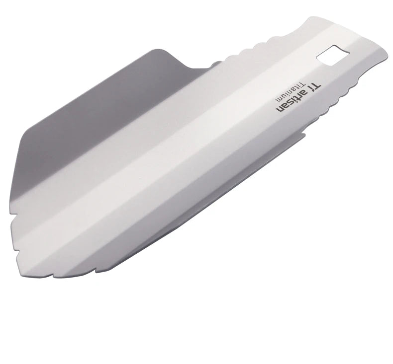 Outdoor Multi-Purpose Lightweight Titanium EDC Shovel for Climbing Gardening & Pet Poop