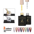JTING High Density Shining Quicksand Gold Silver Gel Nail Art Gel Polish 2 Colors 15ml Bottles Oem Private Label