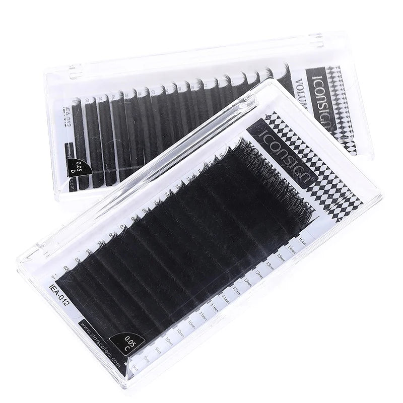 Top Sale 0.05mm Camellia Silk Lashes C D Curl Easy Fan One Second Self Blooming Eyelash Extension Custom logo