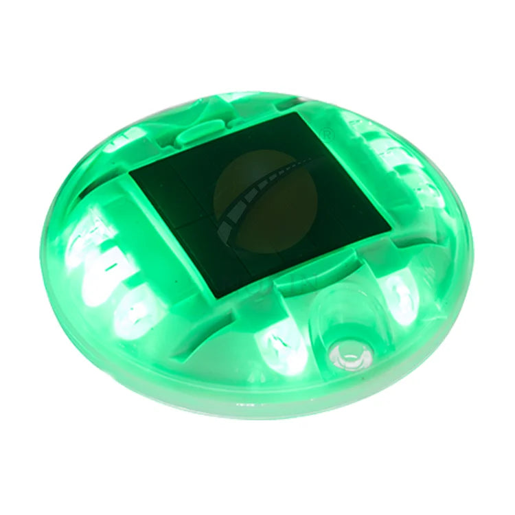Round Shape Plastic Road Reflector Solar LED Road Pavement Deck Stud Lights