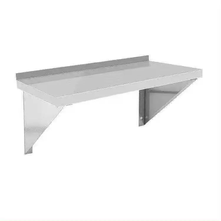NSF Certified Stainless Steel Wall Mount Shelf Industrial Grade Metal Kitchen Shelf for Commercial Restaurants and Hotels MegaBDM
