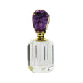 New Design Crystal Perfume Essential Oil Bottle Natural Agate Stone 18ml Perfume Packaging Bottle Wedding Souvenirs Wholesale