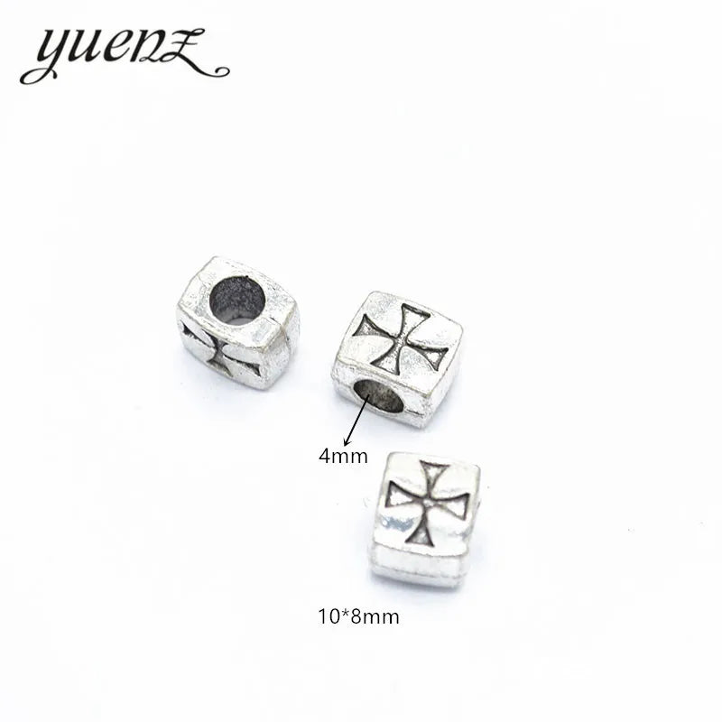 Zinc Alloy Bead DIY European Big Hole Crosses Metal Beads Fits Charm Bracelets Necklaces Pendants Making R95