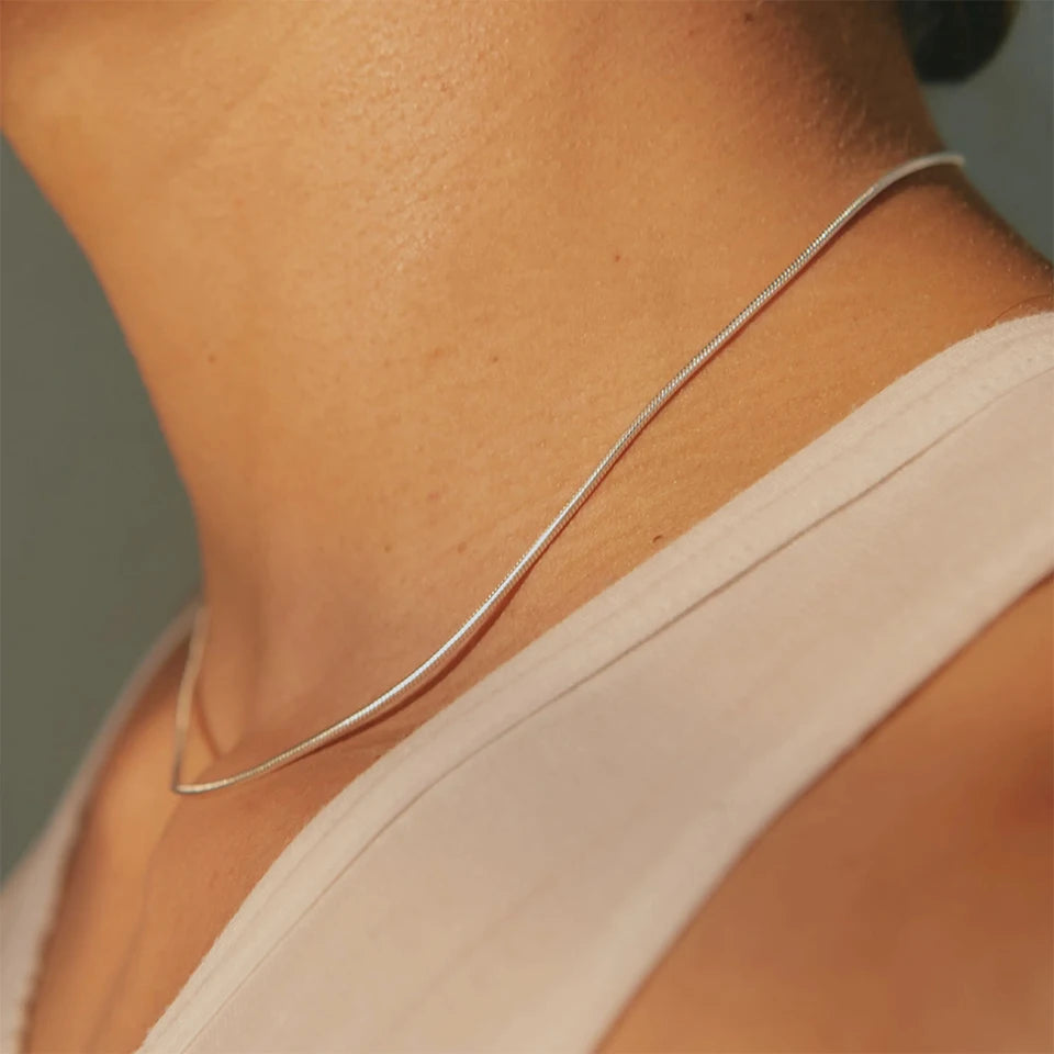 EManco Waterproof Dainty Stainless Steel Gold Plated Mens Octagonal Chain Necklace Jewelry Octagon Chain Necklace Men MegaBDM