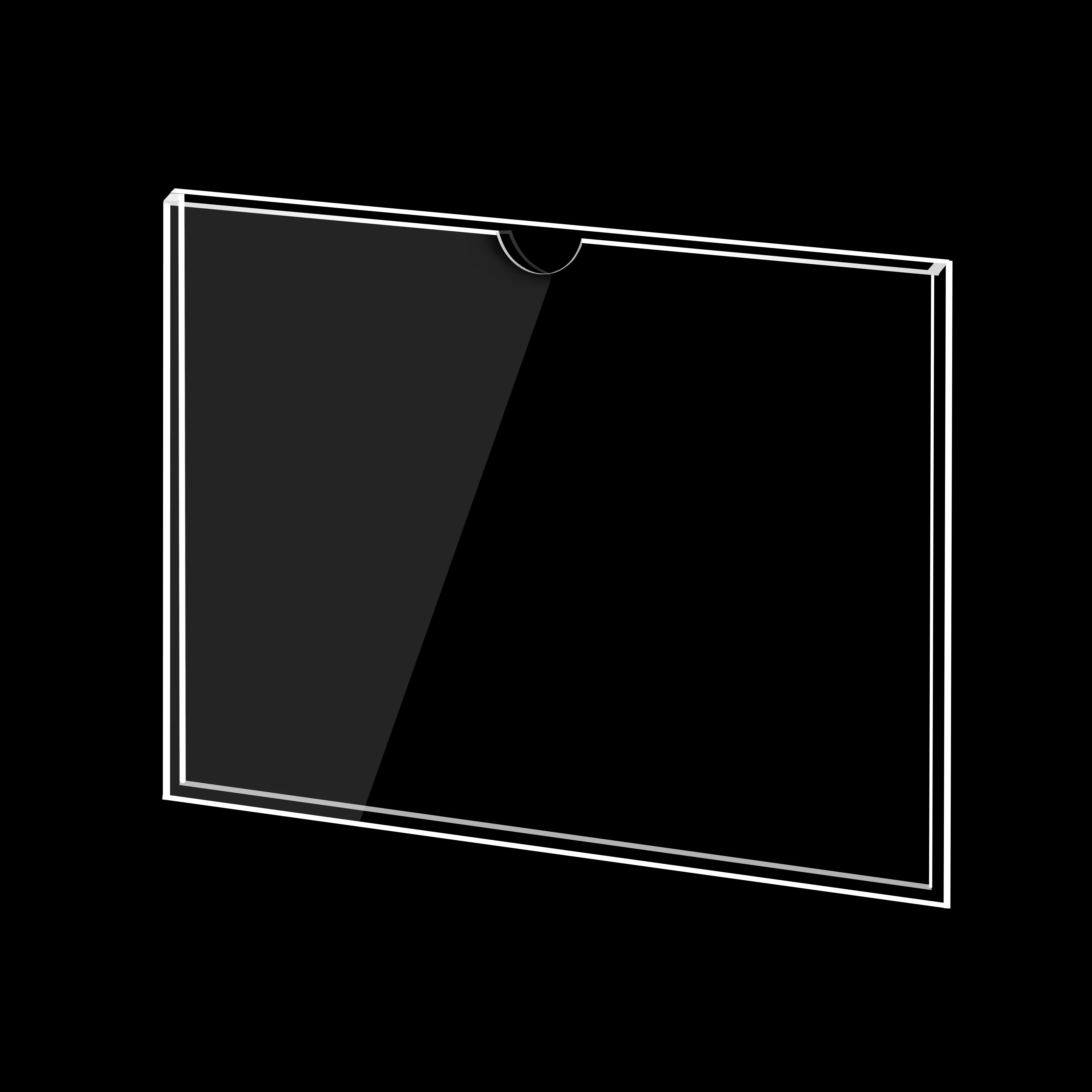China Wholesale  Transparent Business Position Card Holder Acrylic Advertising Display Card Name Card